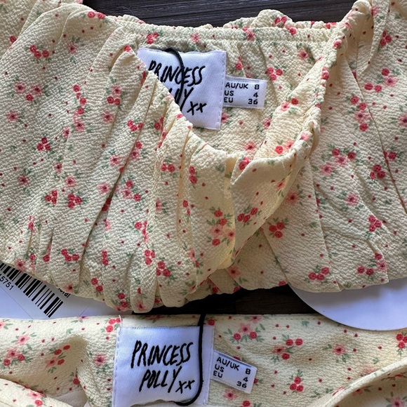 Princess Polly yellow Lily skirt matching set - Picture 6 of 8